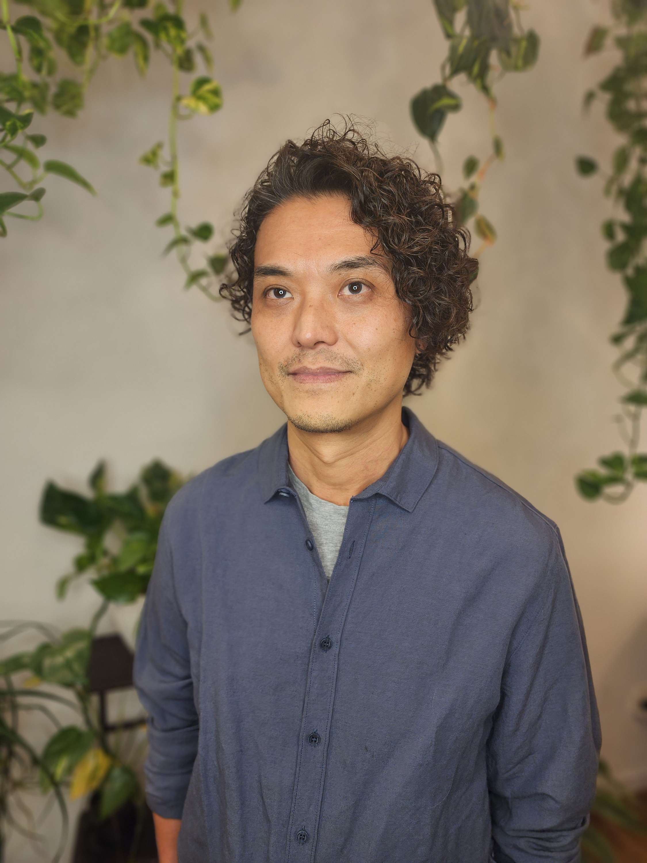 Men's spiral perm